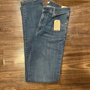 Levi's Blue Denim Jeans with Gold Stitching
